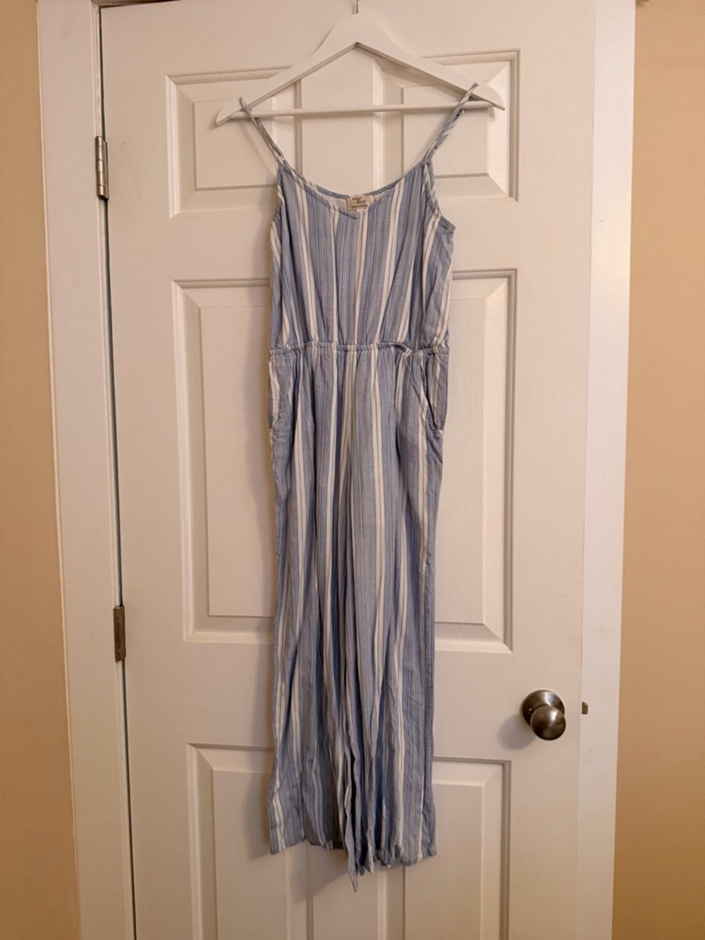 Striped Blue & White Jumpsuit
